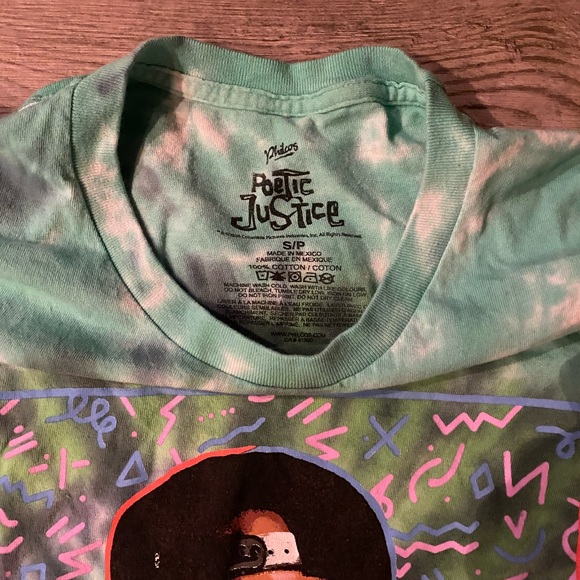 Philco’s Poetic Justice Tupac Tie Dye T Shirt Men’s Size Small - Picture 3 of 4
